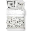 Todays Tools TODAY Parure de lit Coton 2 personnes - 240x260 cm - Imprimé Blanc Eden* Parure De Lit