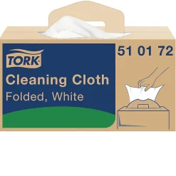 Chiffon de Nettoyage Multi-usages blanc W7, Distribution feuille à feuille, 1 x 210 chiffons, 510172>Tork Outlet