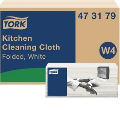 Torchon pour Cuisine blanc W4, Ultra-absorbant, 4 x 75 chiffons, 473179><noscript><img width=