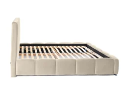 Torreon - lit coffre - 180x200 - sommier inclus - en velours -><noscript><img width=