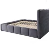 Best Mobilier Torreon - lit coffre - 140x200 - sommier inclus - en velours -* Lit Coffre