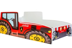 Kobi Tracteur lit simple rouge 160x80 avec matelas*Enfant Lit Enfant