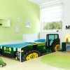 Kobi Tracteur lit simple vert 160x80 avec matelas*Enfant Lit Enfant