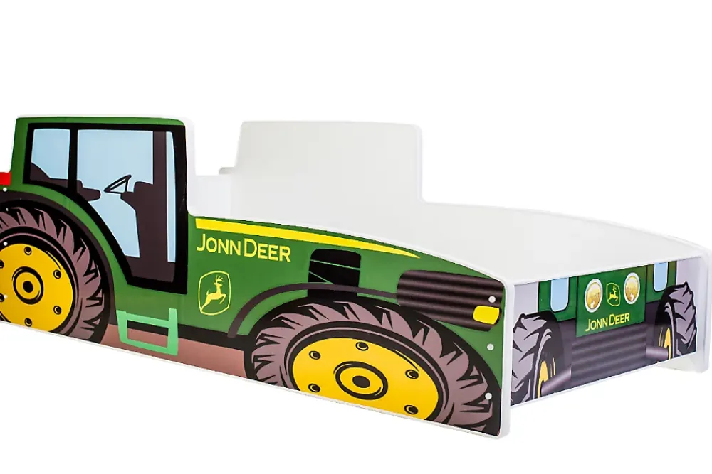 Kobi Tracteur lit simple vert 160x80 avec matelas*Enfant Lit Enfant
