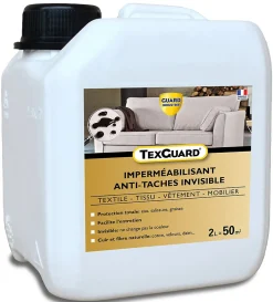 Traitement anti taches tissus ou cuir TEXGUARD 2L (+ Bouchon Pulvérisateur offert) traite 40m²>Guard Industrie New