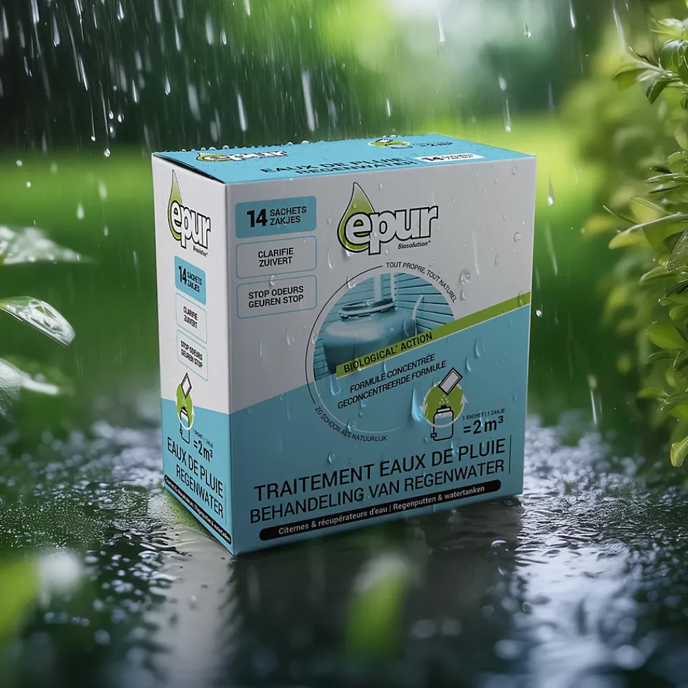 Epur Traitement des eaux de pluie citernes & récupérateurs d'eau 14 sachets* Déboucheur