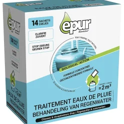Epur Traitement des eaux de pluie citernes & récupérateurs d'eau 14 sachets* Déboucheur