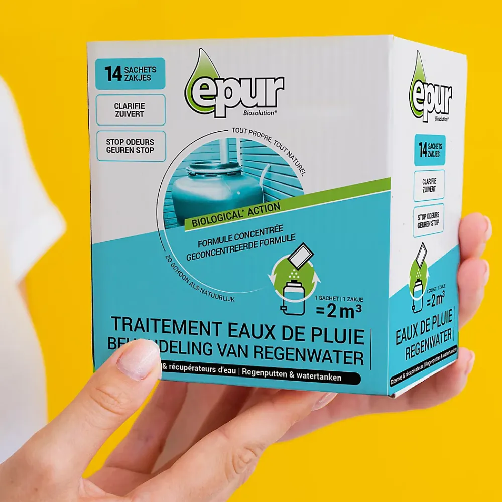 Epur Traitement des eaux de pluie citernes & récupérateurs d'eau 14 sachets* Déboucheur