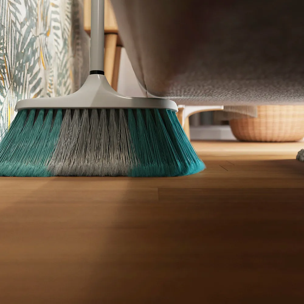 Tête de balais à poils Doux fibres mélangées gris et bleu L.28 x l.7cm>GoodHome Outlet