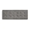 Tête de lit 105 Capitone Damier Tissu Anti-Tache 112x57x5cm Gris.>Eccox Online
