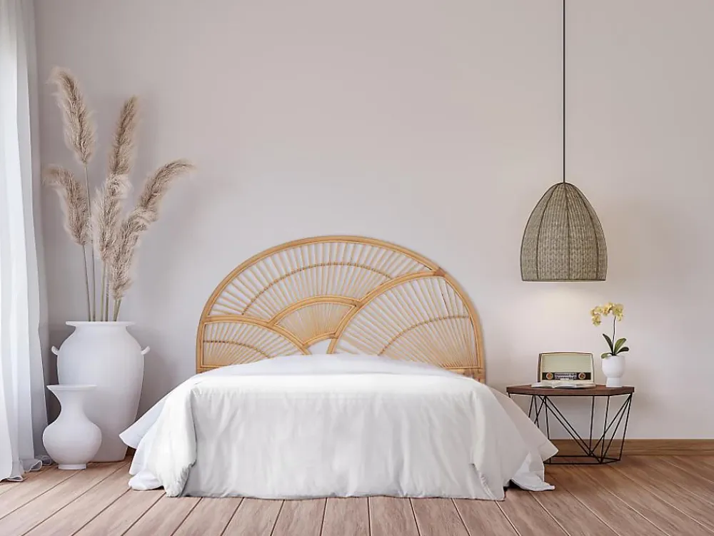 Vente-unique Tête de lit 160 cm - Rotin - Naturel - EFELA* Tête De Lit