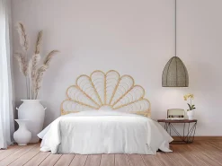 Vente-unique Tête de lit 140 cm - Rotin - Naturel - FLOSIA* Tête De Lit
