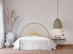 Vente-unique Tête de lit 160 cm - Rotin - Naturel - SOLIA* Tête De Lit