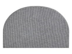 Vente-unique Tête de lit 140 cm - Tissu texturé - Gris - PANIOTI* Tête De Lit