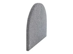 Vente-unique Tête de lit 140 cm - Tissu texturé - Gris - PANIOTI* Tête De Lit