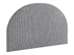 Vente-unique Tête de lit 140 cm - Tissu texturé - Gris - PANIOTI* Tête De Lit