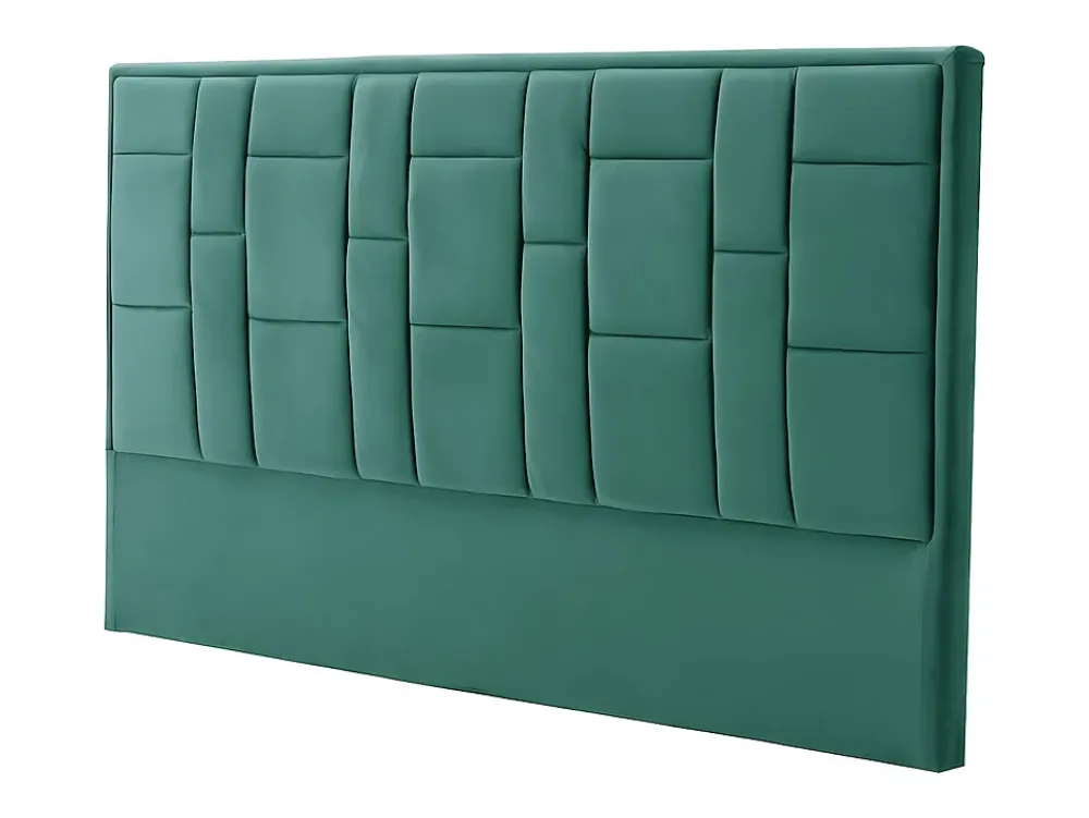 Vente-unique Tête de lit 140 cm - Velours - Vert - HERMINE* Tête De Lit