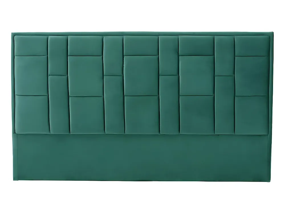Vente-unique Tête de lit 140 cm - Velours - Vert - HERMINE* Tête De Lit