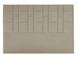 Tête de lit 140 cm - Velours - Taupe - HERMINE>Vente-unique Sale