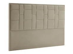 Tête de lit 140 cm - Velours - Taupe - HERMINE><noscript><img width=