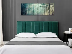 Tête de lit 180 cm - Velours - Vert - HERMINE><noscript><img width=