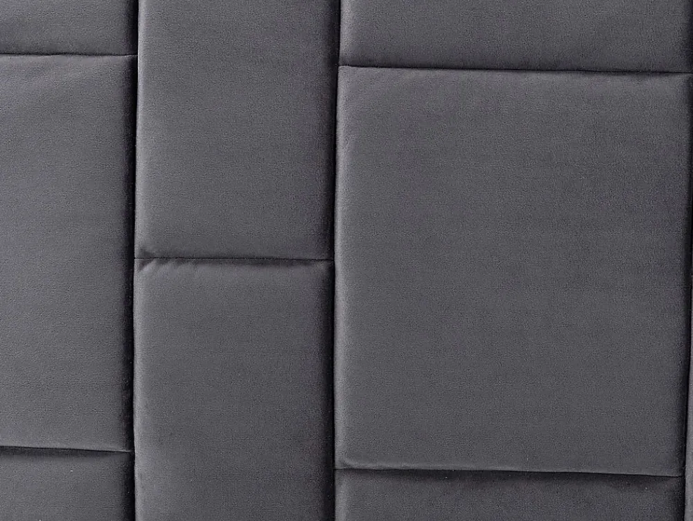Tête de lit 140 cm - Velours - Gris foncé - HERMINE>Vente-unique