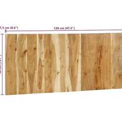 Vidaxl Tête de lit 120 cm bois d'acacia massif* Tête De Lit