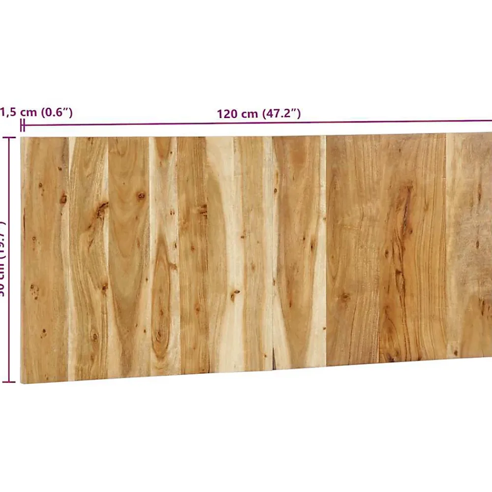 Vidaxl Tête de lit 120 cm bois d'acacia massif* Tête De Lit