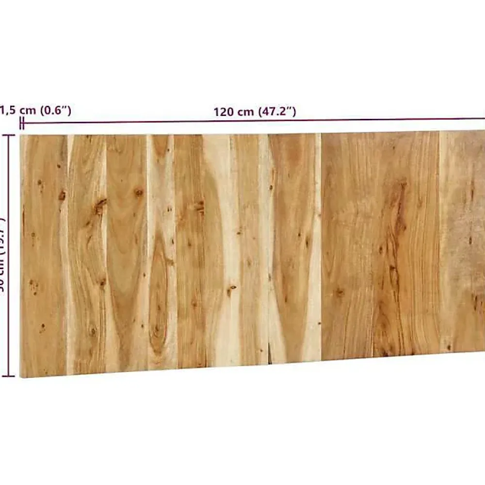 Vidaxl Tête de lit 120 cm bois d'acacia massif* Tête De Lit