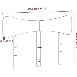 Vidaxl Tête de lit 135 cm bois massif de pin* Tête De Lit
