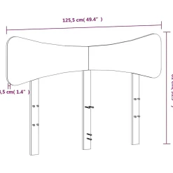 Tête de lit 120 cm bois massif de pin><noscript><img width=