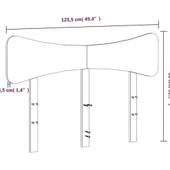 Tête de lit 120 cm bois massif de pin><noscript><img width=