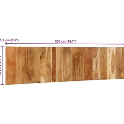 Tête de lit 200 cm bois massif d'acacia><noscript><img width=