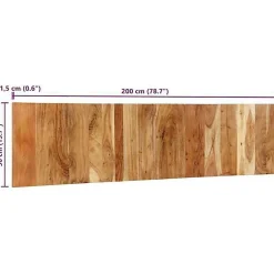 Tête de lit 200 cm bois massif d'acacia><noscript><img width=