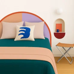 99Deco Tête de lit - Duo - intissé 225g/m² - pré-encollé - Orange - 110x180cm* Tête De Lit
