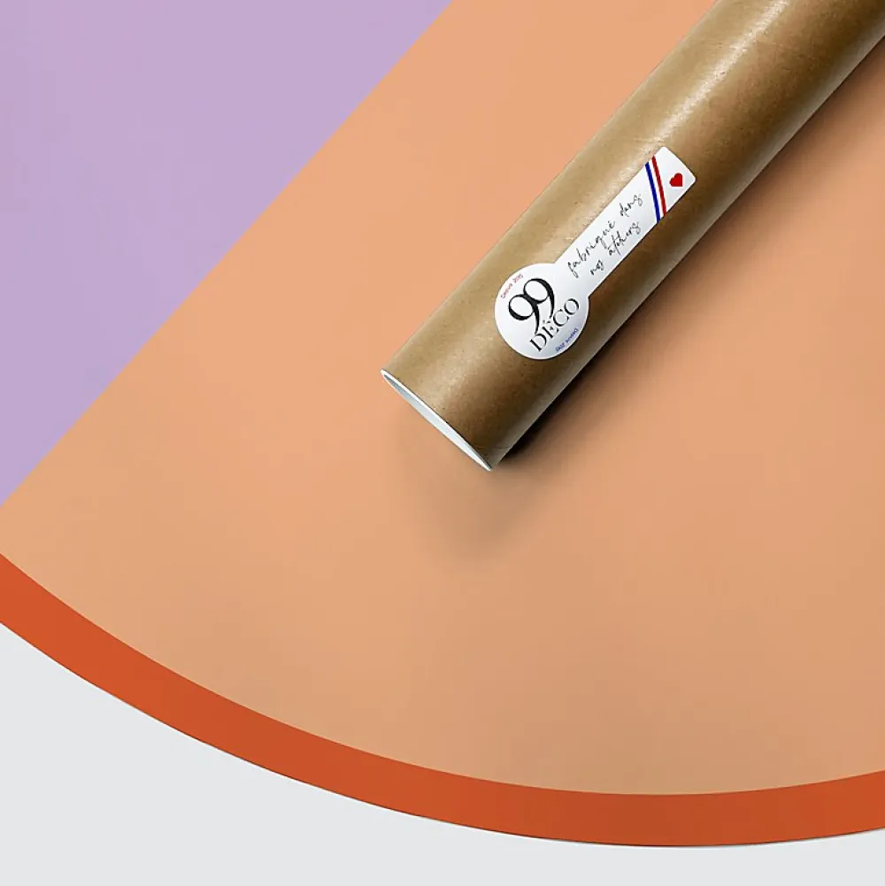 99Deco Tête de lit - Duo - intissé 225g/m² - pré-encollé - Orange - 110x180cm* Tête De Lit