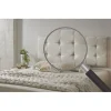 Eccox Tête de lit - - 105 Capitone - Tissu Anti-Tache - 112x57x5cm - Blanc Granit Cassé* Tête De Lit