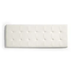 Tête de lit - - 152 x 57 x 5 cm - Similicuir - Design contemporain - Blanc>Eccox Sale