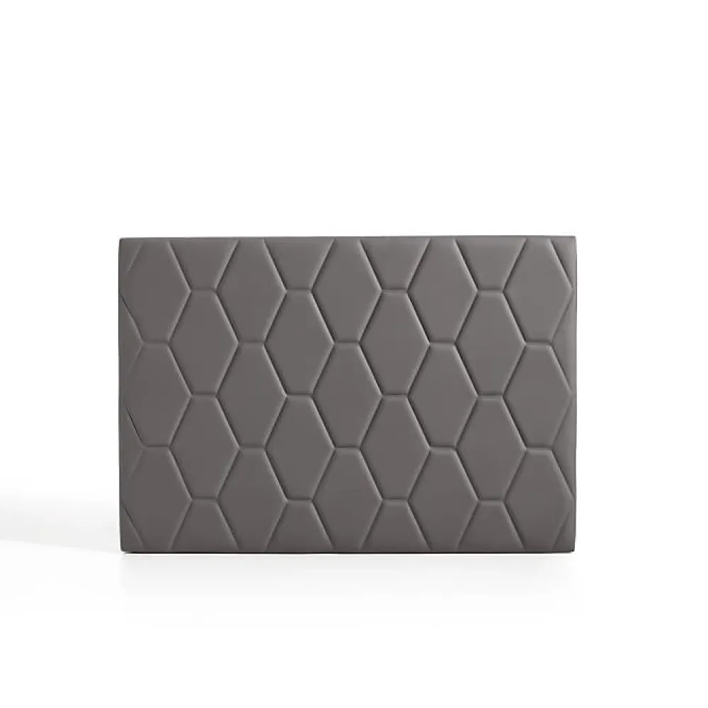 Tête de lit - - Agata - Similicuir gris - Style scandinave - Fabrication espagnole>Eccox Clearance