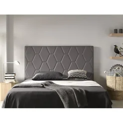 Tête de lit - - Agata - Similicuir gris - Style scandinave - Fabrication espagnole>Eccox Clearance