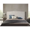 Eccox Tête de lit - - Ambar - Tissu Aquaclean - Gris - 160x115x8 cm* Tête De Lit