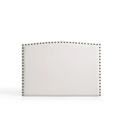 Eccox Tête de lit - - Ambar - Similicuir blanc - Vintage - 160 cm* Tête De Lit