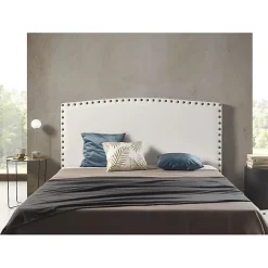 Eccox Tête de lit - - Ambar - Similicuir blanc - 110x110 cm - Antitache Aquaclean* Tête De Lit