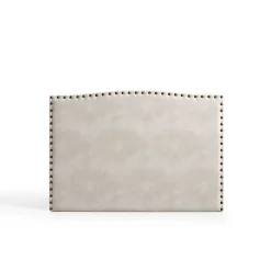 Eccox Tête de lit - - Ambar - Tissu Aquaclean - Gris - 154x115x8 cm* Tête De Lit
