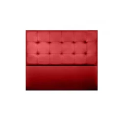 Tête de lit - - Aster - Similicuir rouge - 115 cm - Design contemporain - Anti-taches><noscript><img width=