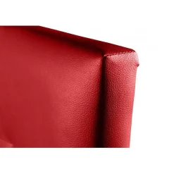 Tête de lit - - Aster - Similicuir rouge - 115 cm - Design contemporain - Anti-taches><noscript><img width=