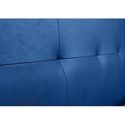 Tête de lit - - Aster - Similicuir bleu - 130 cm - Design contemporain - Anti-taches>Eccox Hot
