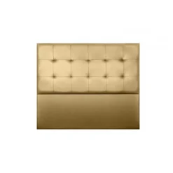 Eccox Tête de lit - - Aster - Similicuir doré - 130 cm - Épaisseur 8 cm - Anti-taches* Tête De Lit