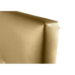Eccox Tête de lit - - Aster - Similicuir doré - 130 cm - Épaisseur 8 cm - Anti-taches* Tête De Lit