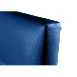 Tête de lit - - Aster - Similicuir bleu - 160 cm - Hauteur 120 cm><noscript><img width=